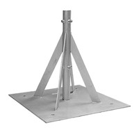 自立ベース φ48.6ポール用700角 BAS-700