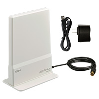 地上デジタル放送用ブースタ内蔵室内アンテナ アイボリーホワイト IDA-7CB-IW