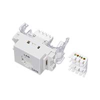 LANモジュラジャック 工具レスタイプ ホワイト用 LMJ-6TLW