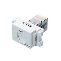 LANモジュラジャック ジャックタイプ セラミックホワイト LMJ-C6AJ-C
