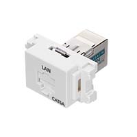 LANモジュラジャック ジャックタイプ ホワイト用 LMJ-C6AJ-W