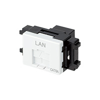 LANモジュラジャック ジャックタイプ セラミックホワイト LMJ6AUC