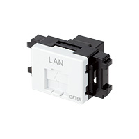 LANモジュラジャック ジャックタイプ マットセラミックホワイト LMJ6AUMC