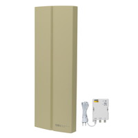 地上デジタル放送用ブースタ内蔵UHF平面アンテナ 水平専用 グリーンベージュ SDA-20-2A-G