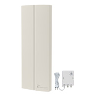 地デジ用ブースタ内蔵UHF平面アンテナ 水平専用 アイボリーホワイト SDA-26-2A-W