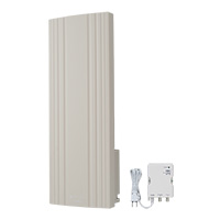 地デジ用 ブースタ内蔵UHF平面アンテナ 水平専用 ベージュ WG26B-B