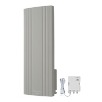 地デジ用 ブースタ内蔵UHF平面アンテナ 水平専用 グレージュ WG26B-G