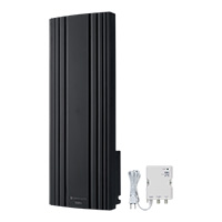 地デジ用 ブースタ内蔵UHF平面アンテナ 水平専用 ブラック WG26B-K