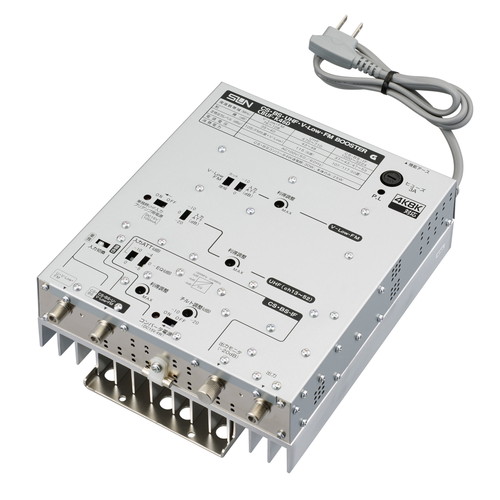 4K8K衛星放送対応 CS・BS・UHF・V-Low・FMブースタ(46dB型) CBUF-K46D